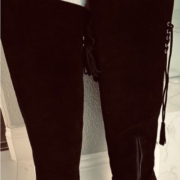 Vince Camuto Over the Knee Tall Brown Boot (NWOT) Size 6 - Picture 4 of 8